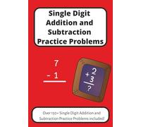 Single Digit Addition and Subtraction Practice Problems: Practice Math Problems with Easy to Read Print for Single Digit Addition and Subtraction | ... Problems… Gift for Homeschool Teachers