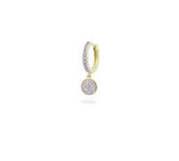 Single earring for women hoop Rue des Mille 925 silver zirconia ORZ-018 M3 CER AU
