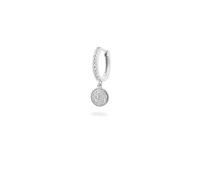 Single earring for women hoop Rue des Mille 925 silver zirconia ORZ-018 M3 CER RH