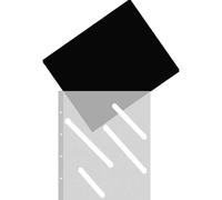 Single Fundas transparentes, 38x46cm, negras