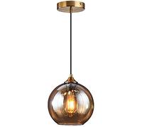 Single Head Round Chandelier Chandelier Glass Pendant Light for Bedroom Living Room Hallway Foyer Bedside