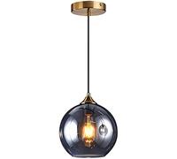 Single Head Round Chandelier Chandelier Glass Pendant Light for Bedroom Living Room Hallway Foyer Bedside