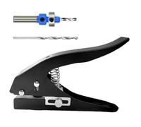 Single Hole Puncher, Heavy Duty Craft Tool, 2.17x0.31in Handheld Punching Device, Precision Cutting Edge, Comfortable Grip Handle for Tags, Scrapbook, Paper, Cardboard, PVC Sheets