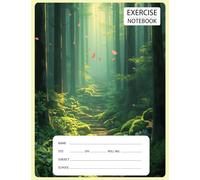 Single Line Notebook - Soft Cover - 181 Pages - 18.9 cm x 24.61 cm: Serenity in Every Shade of Green