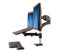 StarTech.com Brazo para un Monitor - Base para Ordenador Portátil con Ajuste de Altura de un Toque
