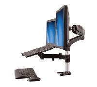 StarTech.com Brazo para un Monitor - Base para Ordenador Portátil con Ajuste de Altura de un Toque