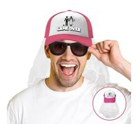 Single Party® Gorra Game Over para Despedida de Soltero | Velo y Gafas Integrados | Tamaño Ajustable | Disfraz para el Futuro Novio | Sombrero Divertido para Boda | Fiesta | OriginalCorner®