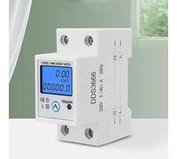 Single Phase LCD Digital With Reset Button Wattmeter kWh Voltage Current Power DDS366 Consumption Counter Energy Meter,práctico