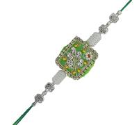 Single Rakh for Brother Thread Bracelet for Bhai Bhabhi Bhaiya veera Raksha Bandhan Rakhi Set Dora with Rakhee Card gift Pack for Brother Sister Indian Traditional Raksha Bandhan Festival
