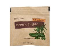 Single Serv Paquetes de azúcar morena - Calidad premium natural, fácil de abrir para un cómodo control de porciones, perfecto para estaciones de condimentos - 96 unidades, porciones de 13 g