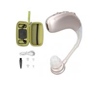 Single Sound Amplifier Earphone Rechargeable Bluetooth Sound Aid Amplifier Earbud for Movie Watching Silver