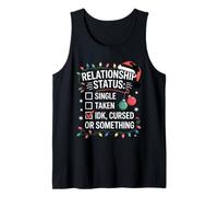 Single Taken Cursed Relationship Status Christmas Meeting Camiseta sin Mangas