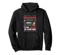 Single Taken Cursed Xmas Humor Gingerbread Sarcastic Holiday Sudadera con Capucha