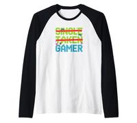 Single Taken Gamer Priorities Relationship Status tee Camiseta Manga Raglan