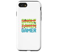 Single Taken Gamer Priorities Relationship Status tee Carcasa para iPhone SE (2020) / 7/8
