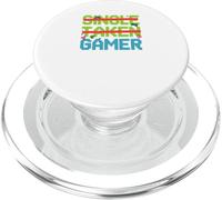 Single Taken Gamer Priorities Relationship Status tee PopSockets PopGrip para MagSafe
