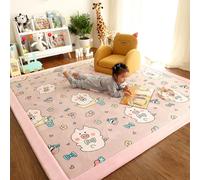 Single tree forest Alfombra Infantil para Dormitorio Cuarto de Jugar, Alfombra Engrosamiento 2.5cm Coral Terciopelo, Alfombra Habitación Infantil -Happy Piggy-150 * 180cm