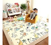 Single tree forest Alfombra Infantil para Dormitorio Cuarto de Jugar, Alfombra Engrosamiento 2.5cm Coral Terciopelo, Alfombra Habitación Infantil -Dinosaur Park-200 * 260cm