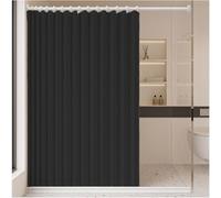 Single tree forest Cortina de Ducha de Tela Plegable Impermeable Personalizada divisores de ambientes, dormitorios y baños.- W80xH190cm-Black