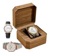 Single Watch Box - Expositor de relojes de PU, organizador de almacenamiento de joyas | Puerta de almacenamiento de joyas, porta reloj octogonal, estuche portátil de lujo para el hogar o viag