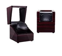 Single Watch Winder Box With Quiet Motor Automatic Watch Winders For Automatic Watchs Powered 5 Rotation Mode Setting, Flexible Plush Pillow By AC Adaptor Or Batteries (Color : B-Black piano lacquer