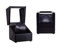 Single Watch Winder Box With Quiet Motor Automatic Watch Winders For Automatic Watchs Powered 5 Rotation Mode Setting, Flexible Plush Pillow By AC Adaptor Or Batteries (Color : B-Black piano lacquer