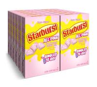 SINGLES TO GO! Starburst - Mezcla de bebida en polvo, fresa rosa, 12 cajas con 6 paquetes cada uno, 72 porciones en total, bebida en polvo sin azúcar, solo tienes que añadir agua, 6 unidades (paquete