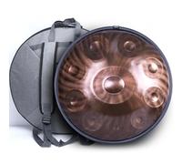 "SINGOFIRE" - Tambor de mano avanzado de acero Ember, 10 notas con bolsa, 22 pulgadas 440 Hz D Minor Kurd, soporte de tambor telescópico, cúpula Spirit de cobre