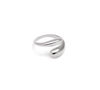SINGULARU - Anillo Abbraccio. Acero. Joyas Para Mujer.