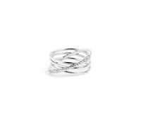 SINGULARU - Anillo Comete Plata. Plata de Ley 925 con Acabado Baño de Rodio. Varios Acabados y Tallas