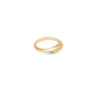 SINGULARU - Anillo Crush. Latón con Acabado en Baño Oro de 18Kt. Joyas Para Mujer. Talla 10