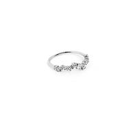 SINGULARU - Anillo Estellar. Plata de Ley 925 con Acabado Baño de Rodio. Joyas para Mujer. Talla 20
