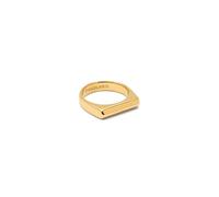 SINGULARU - Anillo Mariana. Acero con Baño en Oro de 18 Kt. Joyas Para Mujer. Talla 12.
