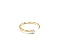 SINGULARU Anillo Mujer Ajustable Sophie Plata Baño Oro