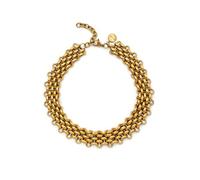 SINGULARU - Choker Galea. Acero con Baño en Oro de 18 Kt. Joyas Para Mujer.