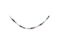 SINGULARU - Collar Altea Bruma. Acero con Baño en Oro de 18 Kt y Piedra Natural. Joyas Para Mujer.