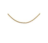 SINGULARU - Collar Big Cord. Acero con Baño en Oro de 18 Kt. Joyas Para Mujer.