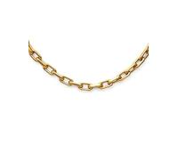 SINGULARU - Collar Big Link. Acero con Baño en Oro de 18 Kt. Joyas Para Mujer.