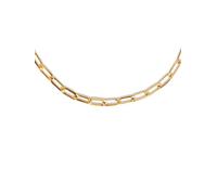 SINGULARU - Collar Chic Acero con Baño en Oro de 18 Kt. Joyas Para Mujer.