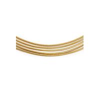 SINGULARU - Collar Cleopatra. Acero con Acabado en Baño de Oro de 18kt. Cadena Maxi con Cinco Cadenas y Estilo Minimalista. Largo 33 + 5 cm de Alargador. Joyas para Mujer