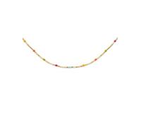 SINGULARU - Collar Fine Enamel Colors. Latón con Baño en Oro de 18 Kt y Enamel. Joyas Para Mujer.