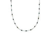 SINGULARU - Collar Long Altea Ice. Acero con Baño en Oro de 18 Kt y Piedra Natural. Joyas Para Mujer.