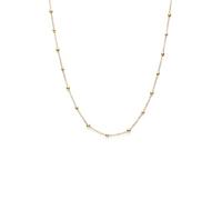 SINGULARU - Collar Long Dots. Acero con Baño en Oro de 18 Kt. Joyas Para Mujer.