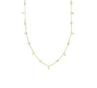 SINGULARU - Collar Mini Spark Drop. Colgante en Plata de Ley 925 con Acabado Baño de Oro de 18 Kt. Cadena de Talla Unica. Joyas para Mujer