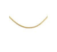 SINGULARU Collar Mujer Lisse Sparkling Acero Baño Oro | Acero resistente al agua con baño de Oro de 18kt y diseño de cadena plana brillante.
