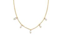 SINGULARU - Collar Orion. Latón con Baño en Oro de 18 Kt y Circonita. Joyas Para Mujer