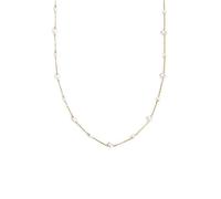 SINGULARU - Collar Pearl & Pearls. Cadena con Perlas en Plata de Ley 925 con Acabado en Baño de Oro de 18 Kt. Cadena de Talla Única. Joyas para Mujer