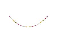 SINGULARU - Collar Stella Color. Acero con Baño en Oro de 18 Kt y Piedra natural. Joyas Para Mujer.