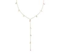 SINGULARU - Collar Y Mini Stone Colors. Acero con Baño en Oro de 18 Kt y Piedra Natural. Joyas Para Mujer.