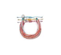 SINGULARU - Pack 3 Pulseras Spark. Acero y Cordón. Joyas Para Mujer.